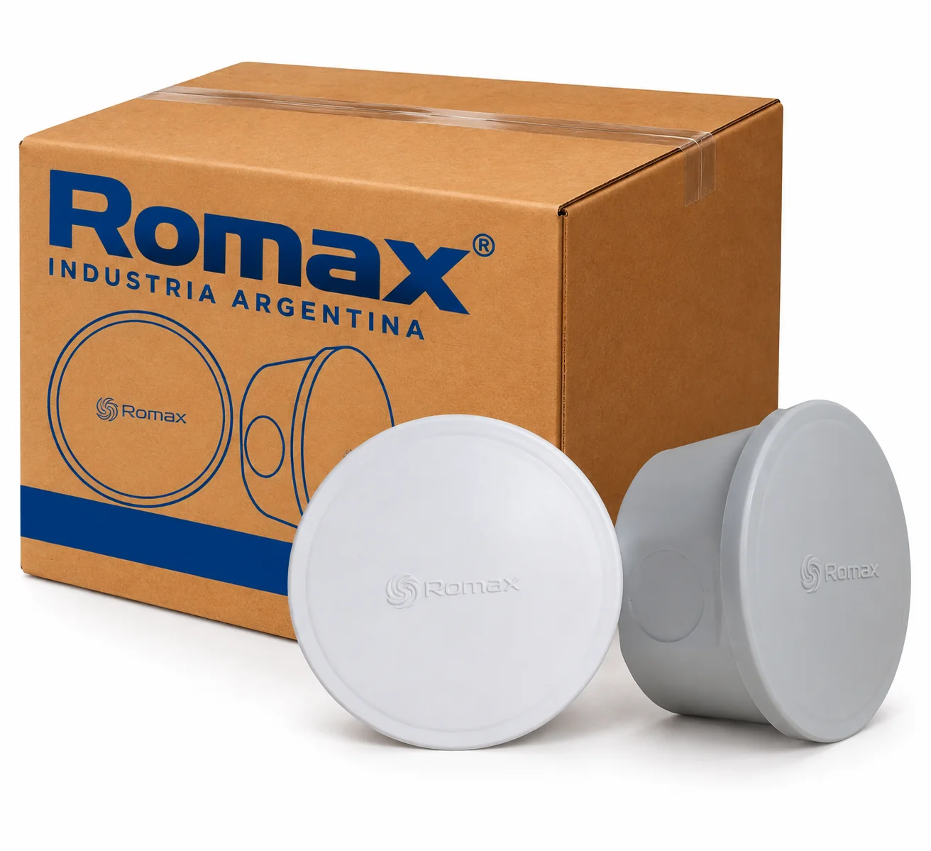 CAJA DE PASO ROMAX OCTOGONAL PVC 601