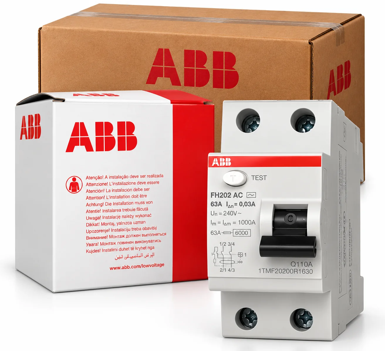 DIFERENCIAL BIPOLAR 2X63A ABB